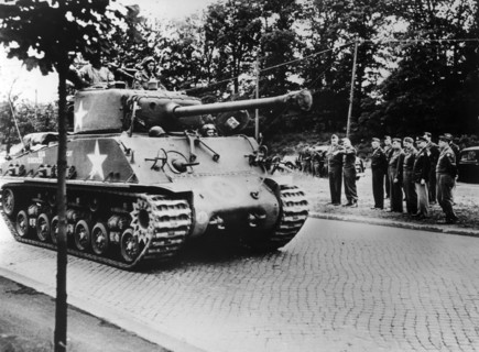 Invasion of US troops in Berlin 1945