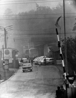 US convoy at GDR border crossing point Marienborn held back