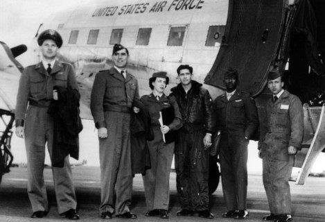 US air ambulance fired at by Soviets is back in Frankfurt am Main after