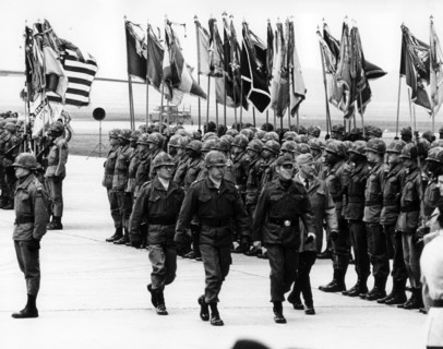 Brigade 75 of the US army arrives in Germany