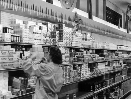 Housewares section in US warehouse in Ramstein