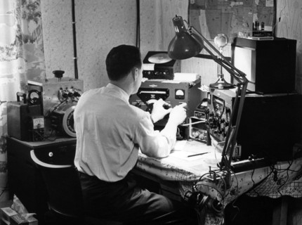 Hobby radio operator and US soldier in Germany
