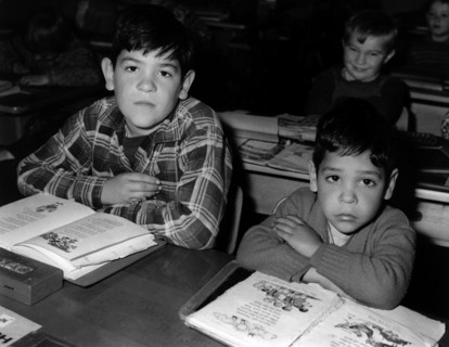 US students in German village school