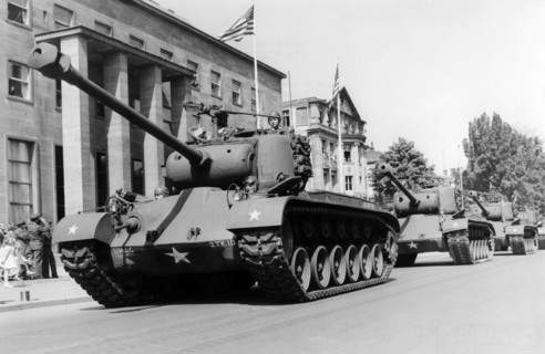 US military parade in Frankfurt