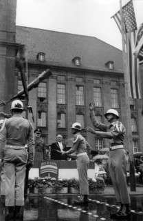 Military parade in Berline Schöneberg