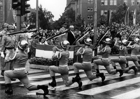 Military parade in Berlin Schöneberg