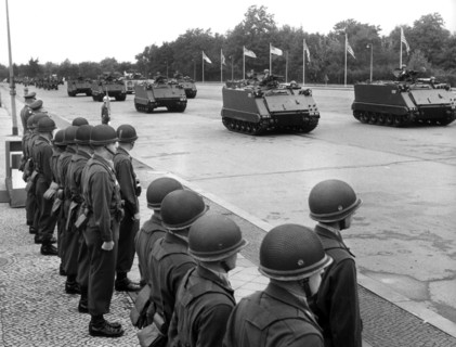 US military parade in Berlin Lichterfelde