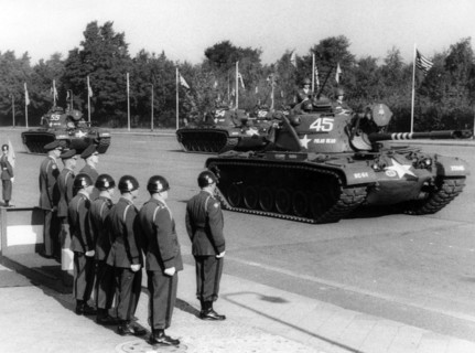 US military parade for the 11th anniversary of the Berlin stationing