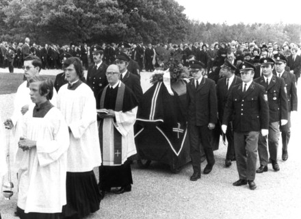 Olympic Games 1972: funeral of police officer Fliegerbauer