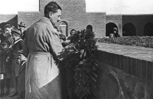Adolf Hitler honors the fallen of the Battle of Tannenberg