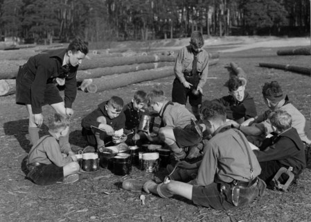 Third Reich - Hitler Youth at youth hostel 1934