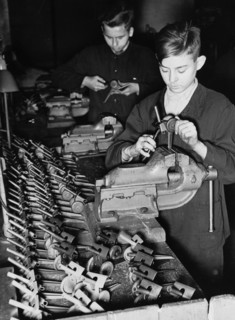 Second World War - Hitler Youth production of toy cannons, 1942