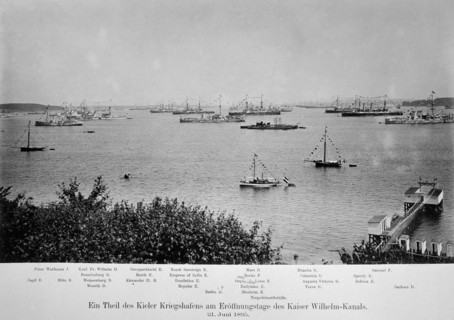Historical Kiel - naval port