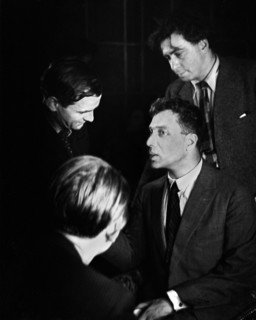 Boris Pasternak, Gustav Regler, Ilja Ehrenburg and Andre Malraux