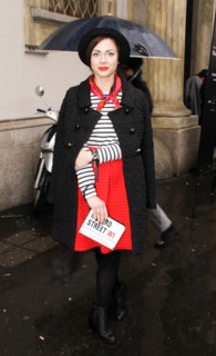 #MFW: Frankie Morello Runway Arrivals