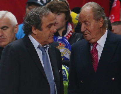 Michel Platini et Juan Carlos Ier