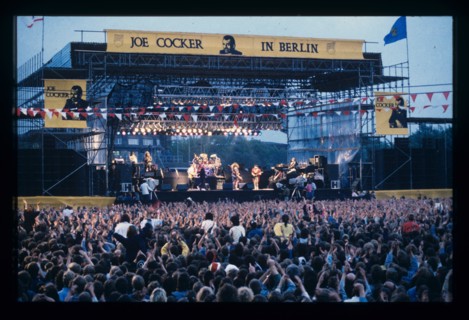 Joe Cocker en concert à Berlin-Est, en 1988