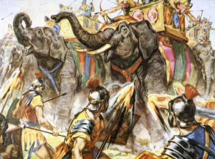 Hannibal (247-183 b.C). Military Carthaginian statesman. Hannibal crosses the Alps.