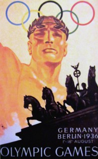 Affiche pour les jeux olympiques de Berlin, 1936