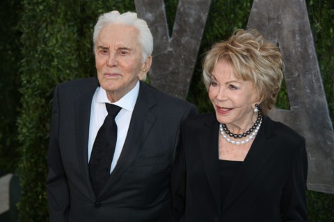 Kirk Douglas et sa femme Anne Buydens