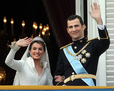 Royal wedding of crown prince Felipe and Letizia