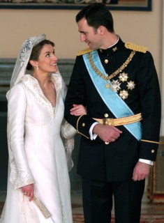 Royal wedding of crown prince Felipe and Letizia
