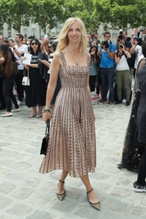 Sandrine Kiberlain attends the 'Christian Dior' show during Paris Fashion Week - Haute Couture Fall/Winter 2017-2018 on July 3, 2017 in Paris, France.