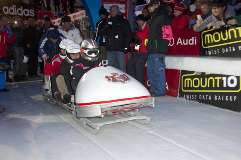 Exklusiv: Fürst Albert beim Monaco Bob Rennen in Saint Moritz