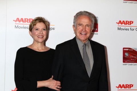 Annette Bening, Warren Beatty  at the AA....