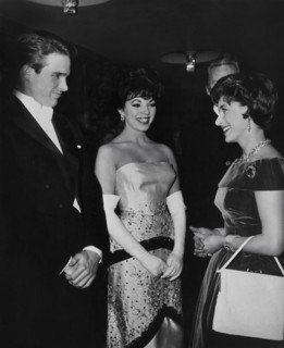Warren Beatty et Joan Collins avec la Princesse Margaret (1961)