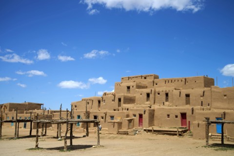 Taos, building, pueblo, USA, United States, America, New Mexico,