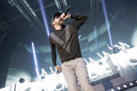 Sido am 06.12.2015 bei einem Konzert in Hamburg, Alsterdorfer Sporthalle
