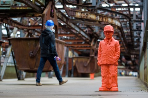 Hüttenarbeiter Skulpturen in Völklingen