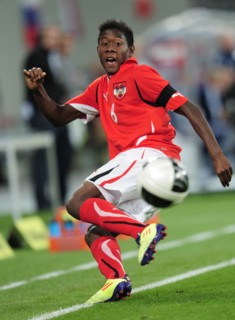 Fussball International  Testspiel:  David Alaba (Oestrreich)  am Ball