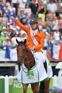 Siegerehrung, DUBBELDAM, Jeroen mit Zenith, Gold Medaille, Weltmeister 
Caen, Stade Michel