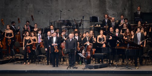 Konzert West-Eastern Divan Orchestra unter Daniel Barenboim, Waldbühne berlin, 15.8.2015
Foto: Eva