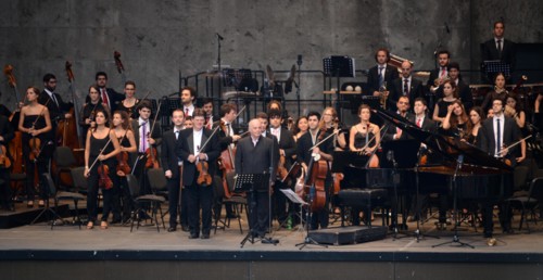 Konzert West-Eastern Divan Orchestra unter Daniel Barenboim, Waldbühne berlin, 15.8.2015
Foto: Eva