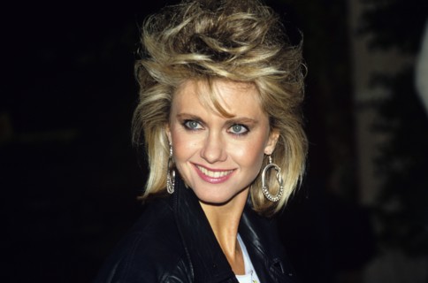 Olivia Newton-John am 25.10.1983 in London. | Verwendung weltweit