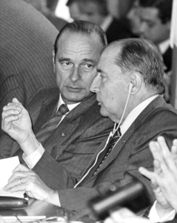 Jacques Chirac et François Mitterrand, 1986