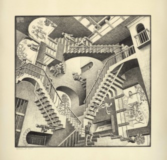MC Escher_Relativity, 1953 
New York- The May 22 sale of Modern & Contemporary Prints & Multiples