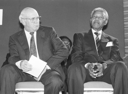 F.W. De Klerk and Nelson Rolihlahla Mandela