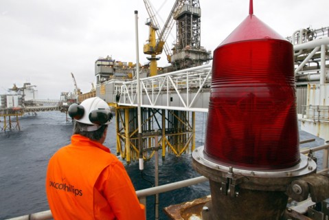 Norvège. Plateforme de gaz et de pétrole