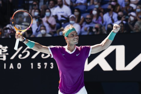 Rafael Nadal. Melbourne Janvier 2022
