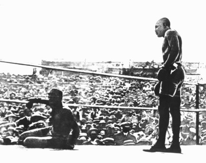 Jack Johnson et Jim Jeffries