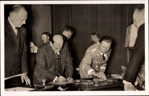 Französischer Premierminister Édouard Daladier, Münchner Abkommen, Julius Schaub, Photo Hoffmann