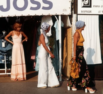 Where the rich and beautiful go on holiday: Fashion-conscious tourists with headscarves and