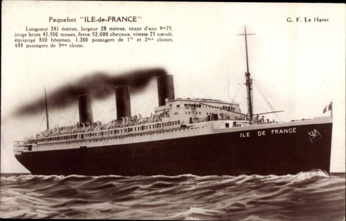 Paquebot "Ile de France"