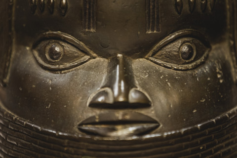 Benin-Bronze, aufgenommen im Rahmen der Zeremonie zur Rueckgabe der Benin-Bronzen an Nigeria in