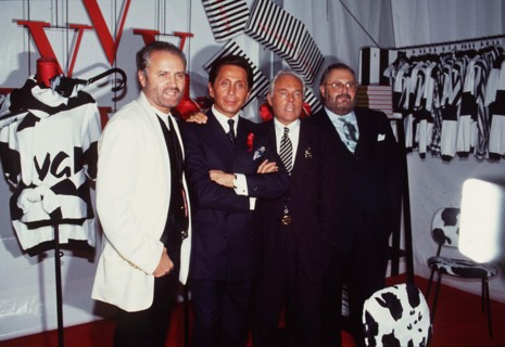 Left to Right: GIANNI VERSACE; VALENTINO; GIORGIO ARMANI and GIANFRANCO FERRE?Italian Fashion