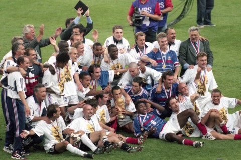 firo : 12.07.1998 Fußball, WM WELTMEISTERSCHAFT 1998 WORLD CUP FINAL FINALE Brasilien - Frankreich